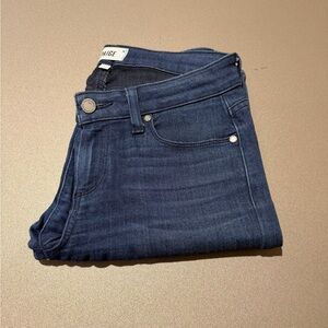 PAIGE Dark Blue Skinny Ankle Jeans
